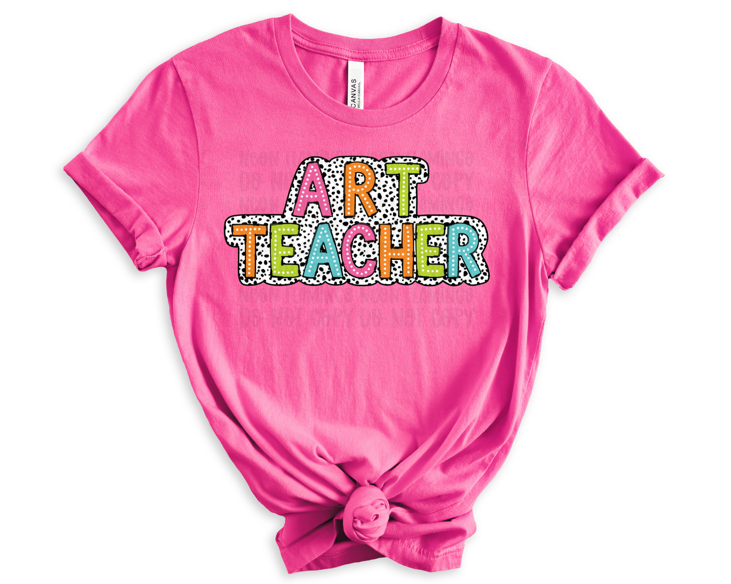 Art Teacher Dalmatian Dots DTF TRANSFER