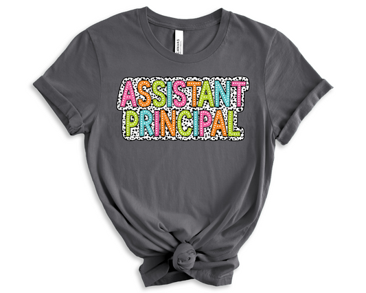 Assistant Principal Dalmatian Dots DTF TRANSFER