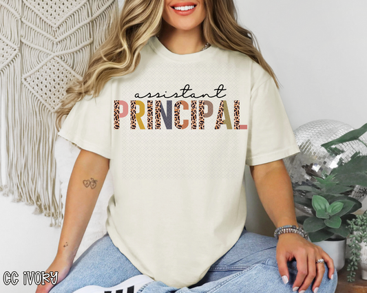 Assistant Principal Half Leopard DTF TRANSFER