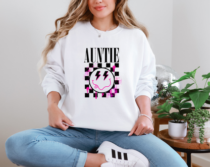 Auntie Band Style Smiley DTF TRANSFER