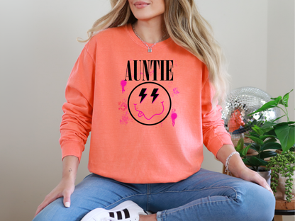Auntie Band Style Smiley DTF TRANSFER