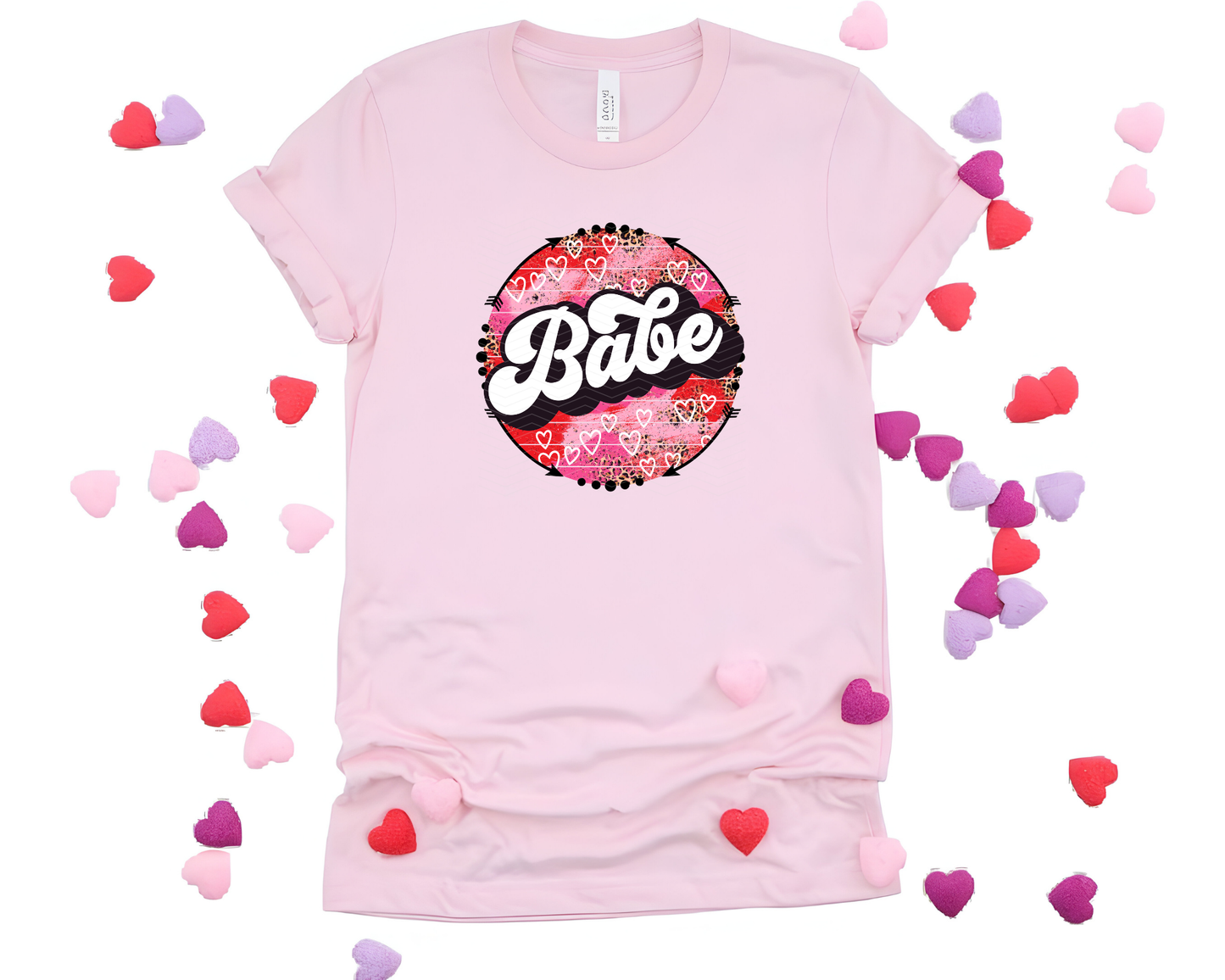 Babe Arrow Leopard Circle