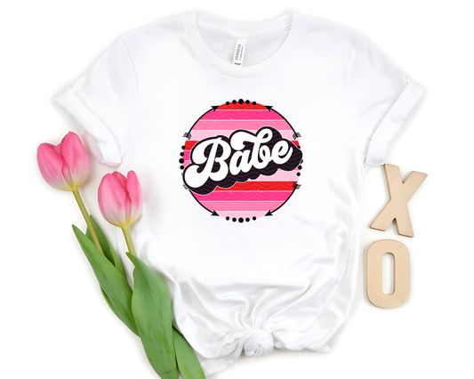 Babe Arrow Striped Circle