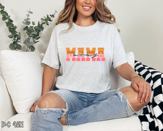 Baby Mama Pink Orange DTF TRANSFER