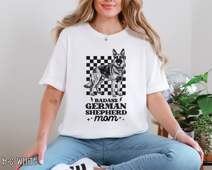 Badass German Shepherd Mom DTF TRANSFER
