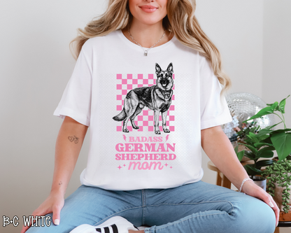 Badass German Shepherd Mom DTF TRANSFER