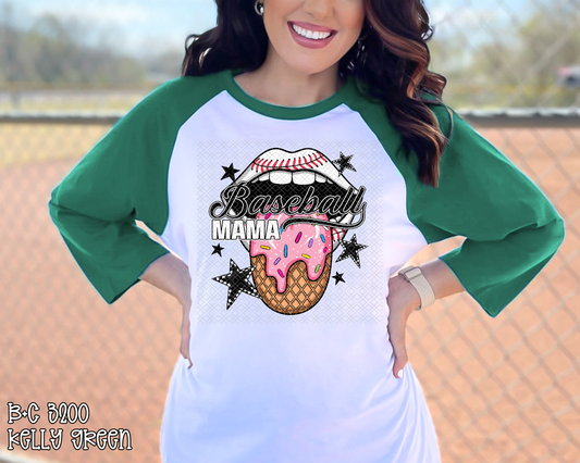 Baseball Mama Drip Tongue