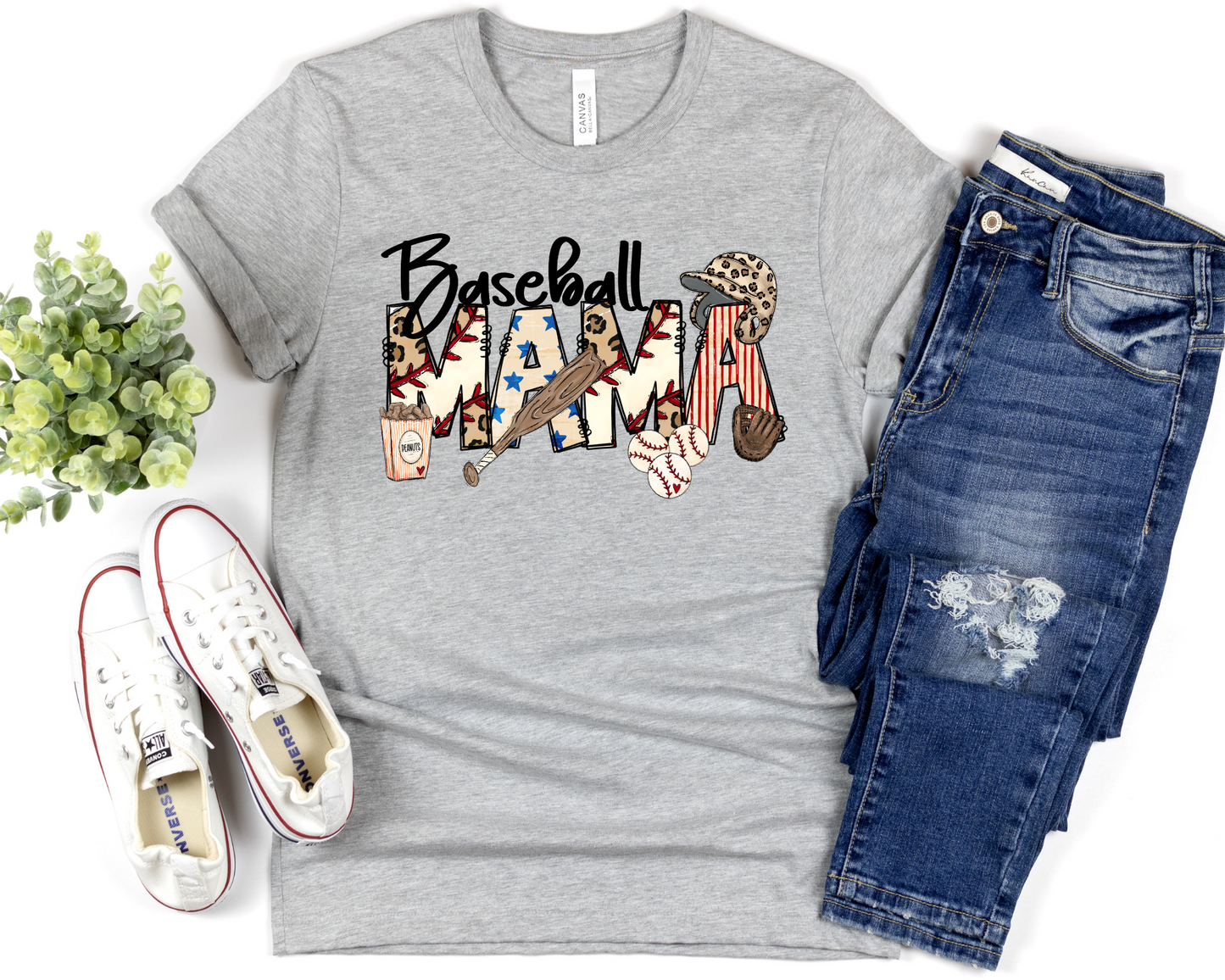 Baseball Mama leopard