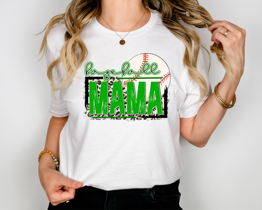 Baseball Mama Green