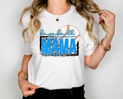 Baseball Mama Light Blue