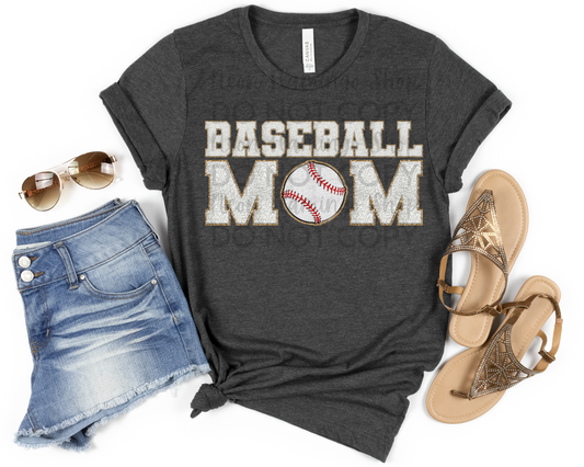 Baseball Mom Faux Patch