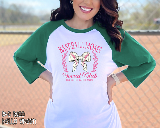 Baseball Moms Social Club pink