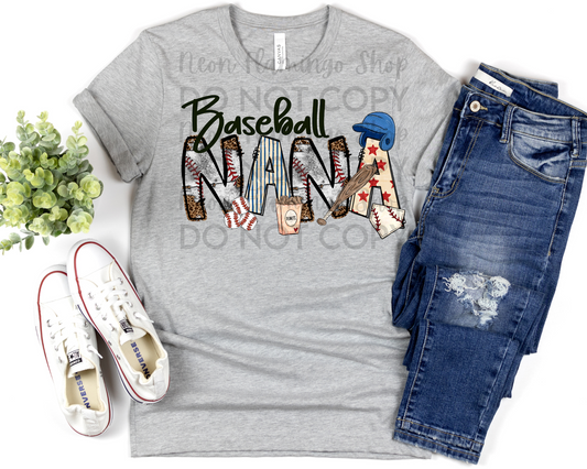Baseball Nana grunge