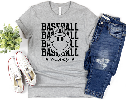 Baseball Vibes Smiley