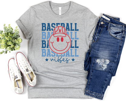 Baseball Vibes Smiley
