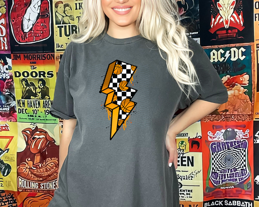 Basketball Checkered Lightning