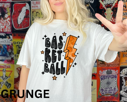 Basketball Leopard Lightning Distressed