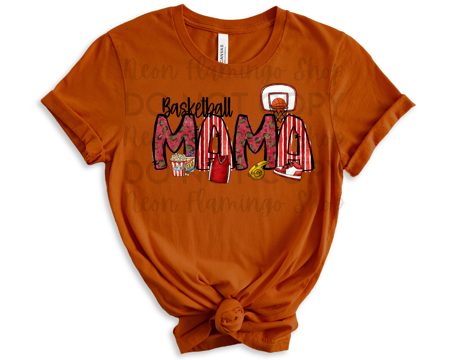 Basketball Mama Leopard Spots and Stripes | 2 Colors | DTF TRANSFER