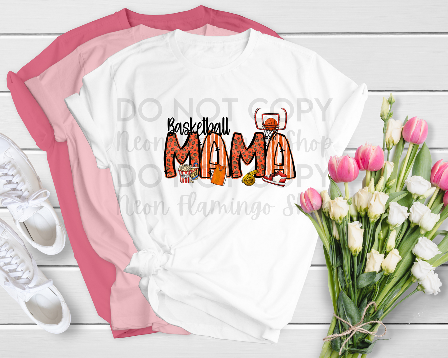 Basketball Mama Orange DTF TRANSFER