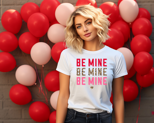 Be Mine Vintage Stacked DTF TRANSFER