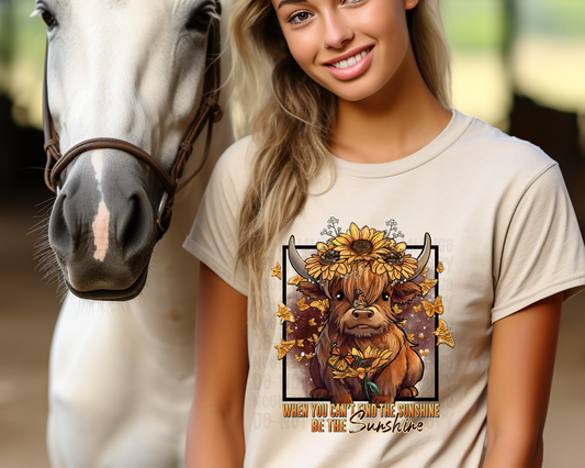 Be The Sunshine Cow DTF TRANSFER