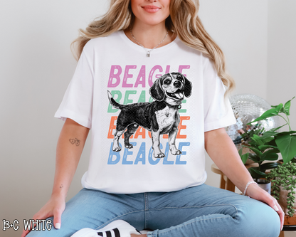 Beagle Stacked DTF TRANSFER