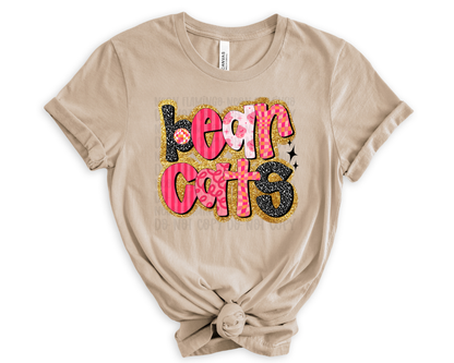 Pink Glitter Mascot DTF TRANSFER