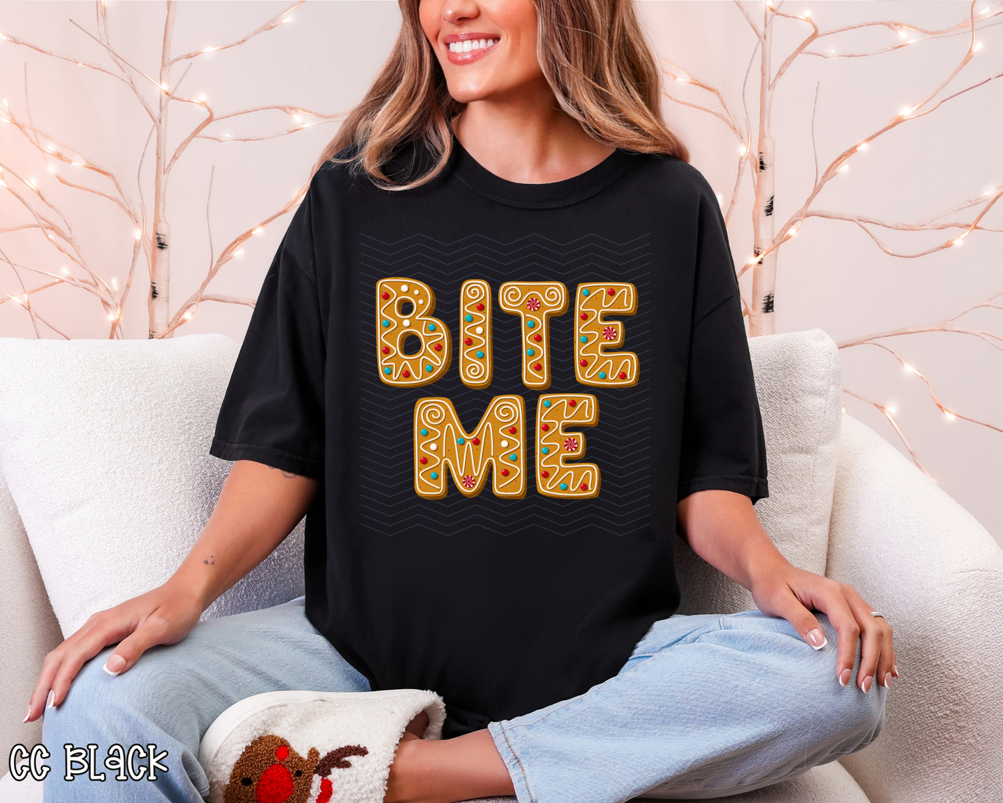 Bite Me Gingerbread DTF TRANSFER