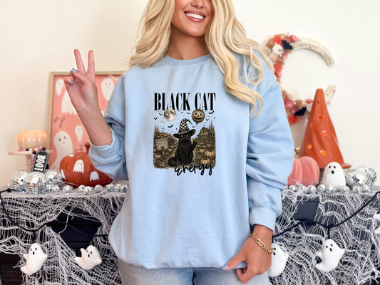 Black Cat Energy | 2 Styles | DTF TRANSFER