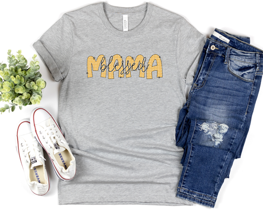 Blessed Mama Yellow Check