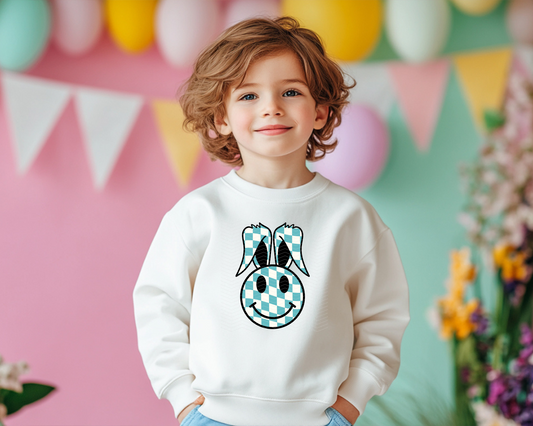 Blue Checkered Bunny