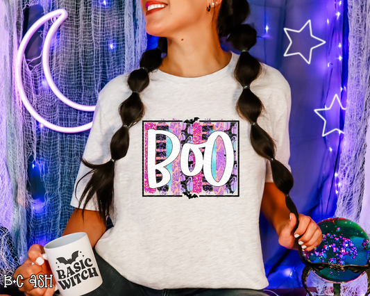 Boo Brushstrokes Pastel DTF TRANSFER