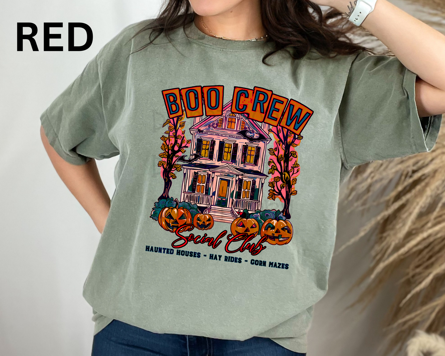 Boo Crew Social Club | Multiple Colors | DTF TRANSFER