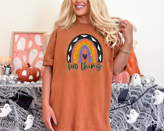 Boo Thing Halloween Rainbow DTF TRANSFER