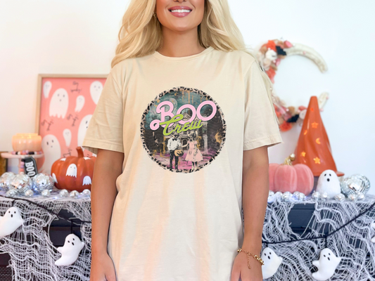 Boo Crew Circle | 2 Styles | DTF TRANSFER