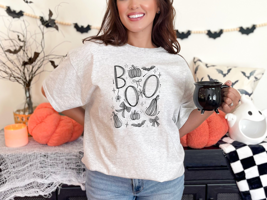 Boo Pumpkin Doodle DTF TRANSFER