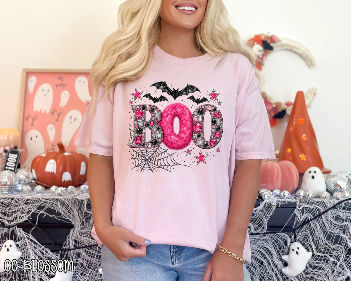 Boo Rhinestone DTF TRANSFER