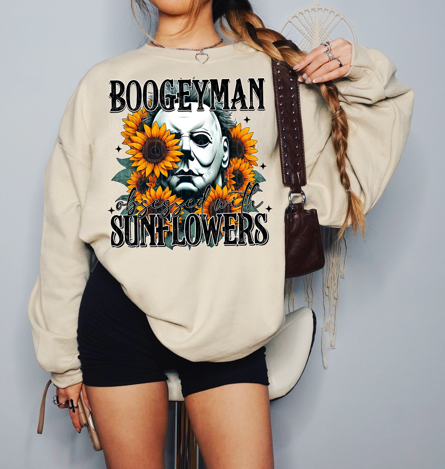 Boogeyman Obsessed With Sunflowers DTF TRANSFER