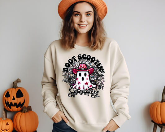 Boot Scootin Spooky faux emb disco