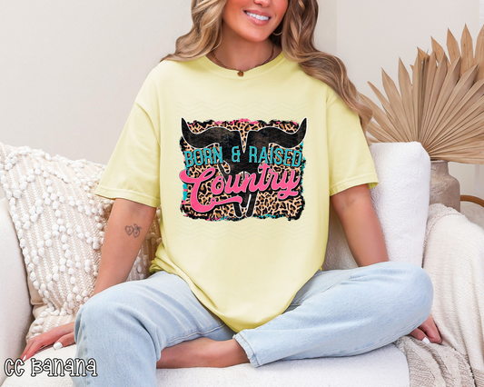 Born & Raised Country Leopard DTF TRANSFER