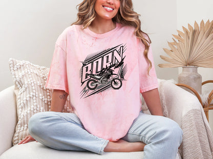 Born To Ride Black Dirtbike DTF TRANSFER