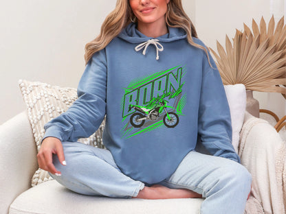 Born To Ride Green Dirtbike DTF TRANSFER