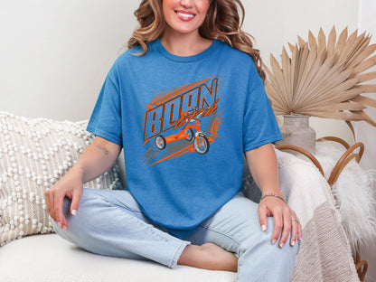 Born To Ride Orange Tricycle DTF TRANSFER