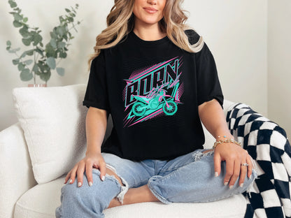 Born To Ride Pink Dirtbike DTF TRANSFER
