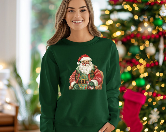 Bougie Traditional - Santa Sitting DTF TRANSFER