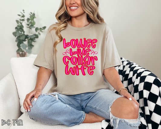 Boujee Blue Collar Wife DTF TRANSFER