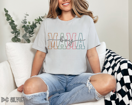Boy Mama Varsity Script
