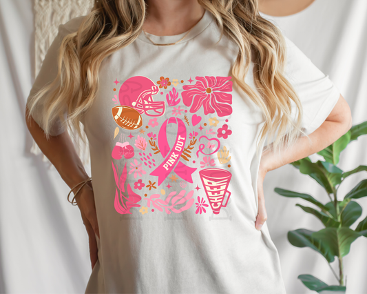 Breast Cancer Boho Collage
