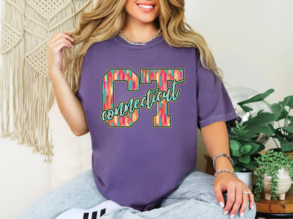 Brushstroke Dots Connecticut DTF TRANSFER