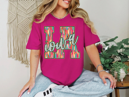 Brushstroke Dots Iowa DTF TRANSFER